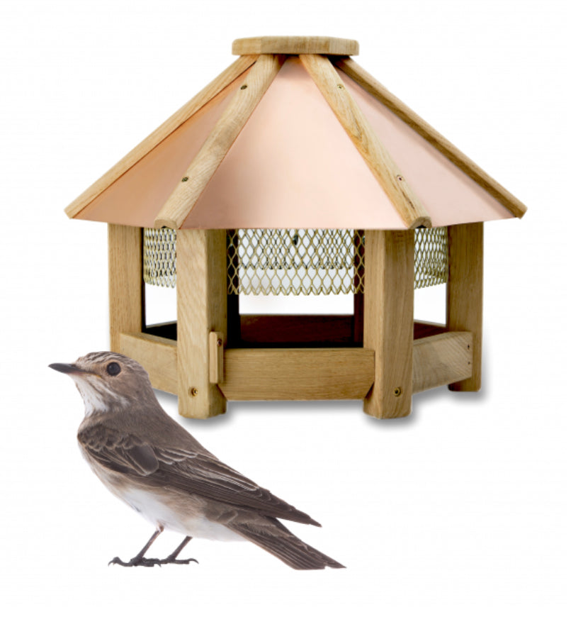 Hexagonal Feeder - copper roof