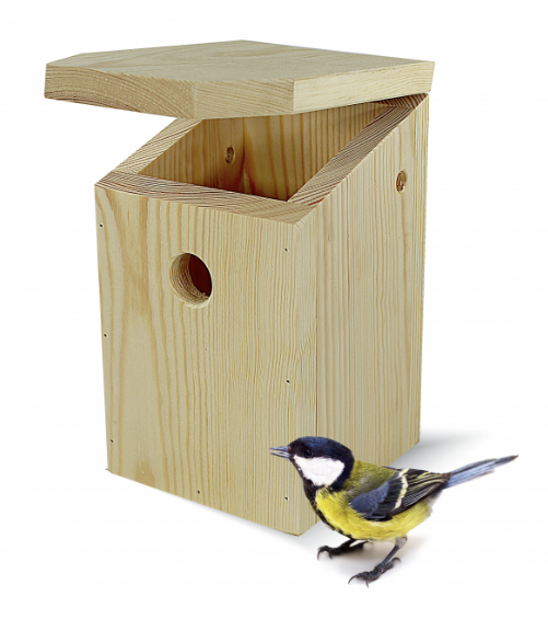 Nest box in pine (pine) 28mm hole