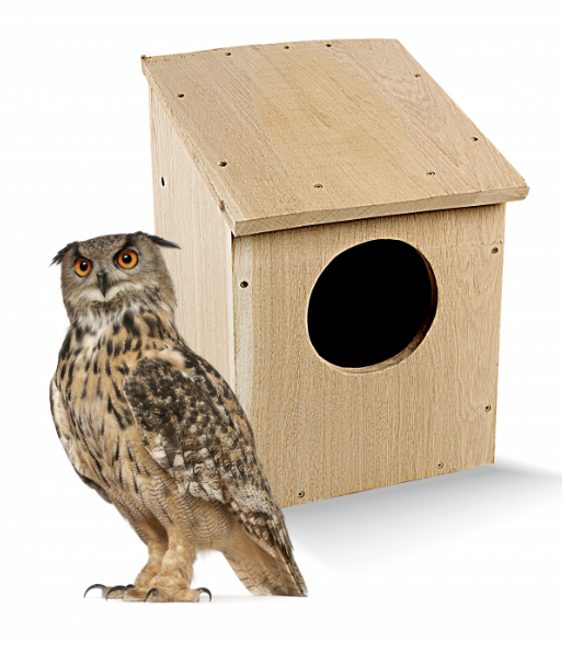 Owl nest (16cm round entrance)